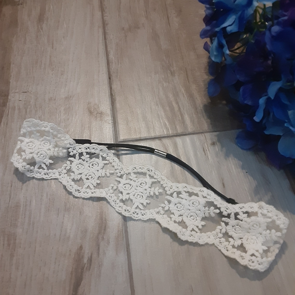White Lace Headband